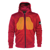 Red Solid Ultra Protective Hoodie with Pads