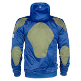 Blue Solid Ultra Protective Hoodie with Pads