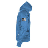 Sky Blue Solid Ultra Protective Hoodie with Pads