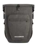 ROCKBROS 27L Waterproof Bike Pannier Bag Grocery Touring Cycling Large Capacity Rear Rack Bag