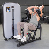 Vogue Selectorized Ab Crunch by Muscle D Fitness | Commercial Grade