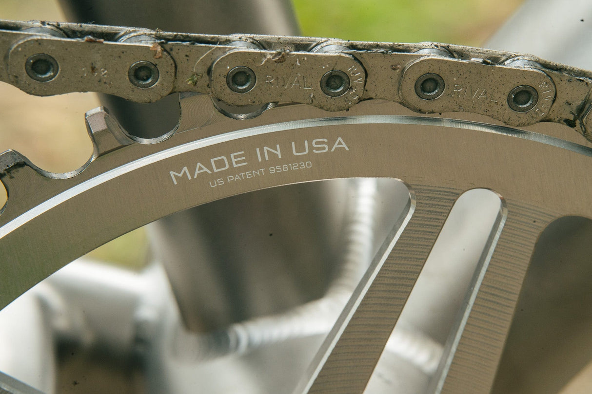 Direct Mount Chainrings for SRAM 8-Bolt Gravel / Road Cranks - Raw Silver