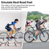 Foldable Adjustable Bike Rollers with Resistance for Indoor Exercise