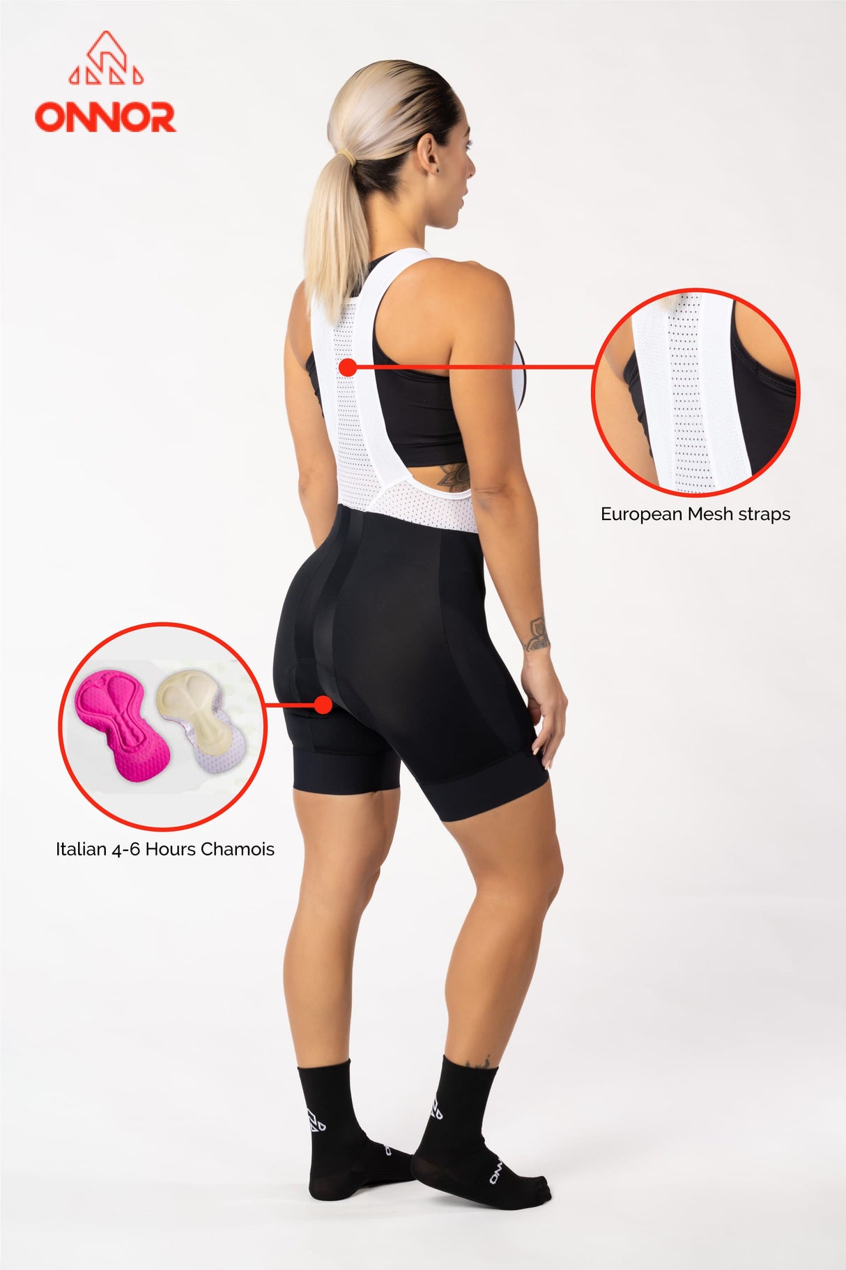 Women's Smooth Black Expert Cycling Bib