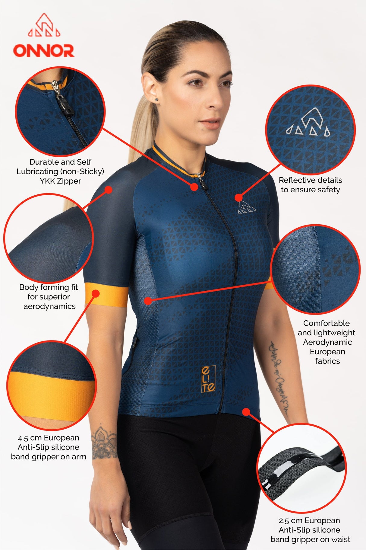 Women's Sunset Elite Cycling Jersey