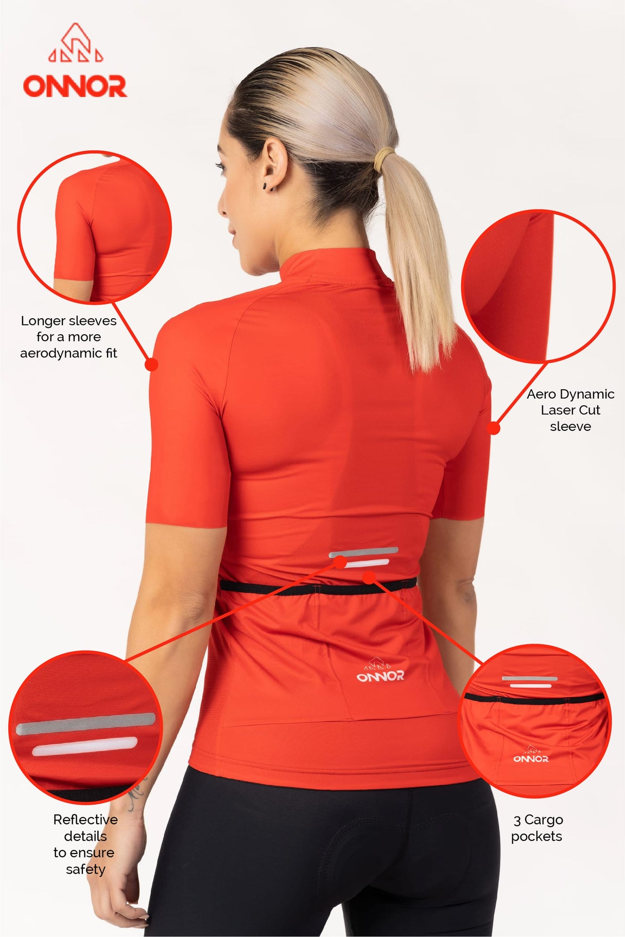 Women's DNA Red Elite Cycling Jersey
