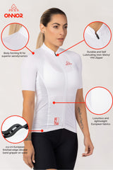 Women's DNA White Elite Cycling Jersey