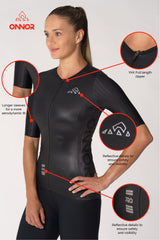 Women's Xenon X1 Black Pro Cycling Jersey