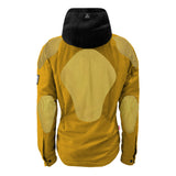 Protective Flannel Hoodie For Women - Yellow Solid with Pads
