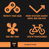 ZeroDust Chain Lube (120 ml - dosage for more than 2 bikes and for home)