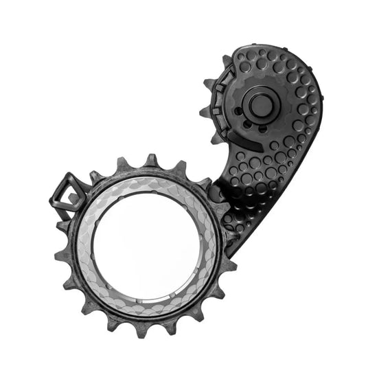 Absolute Black Carbon-Ceramic Hollow Cage SRAM AXS Titanium