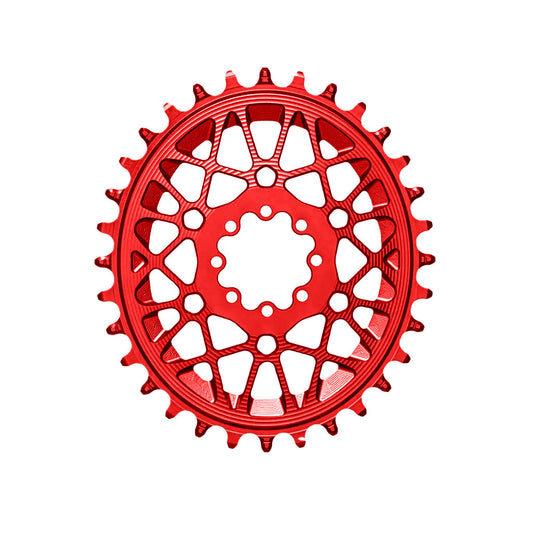 Absolute Black Oval SRAM T-Type DM 8-Hole Boost Chainring 34T Red