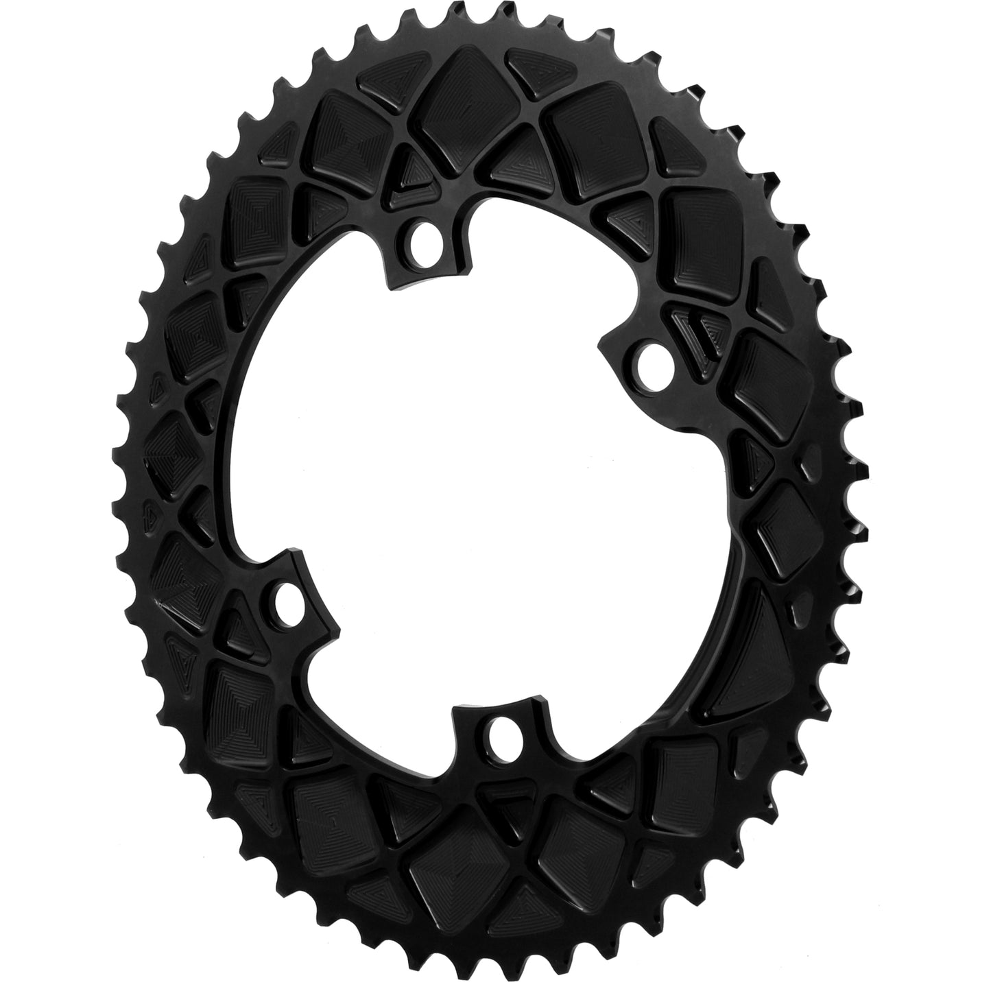 absoluteBLACK Premium Oval 110 BCD Road Outer Chainring Shimano Dura-Ace 9100 - 50t 110 Shimano Asymmetric BCD 4-Bolt BLK