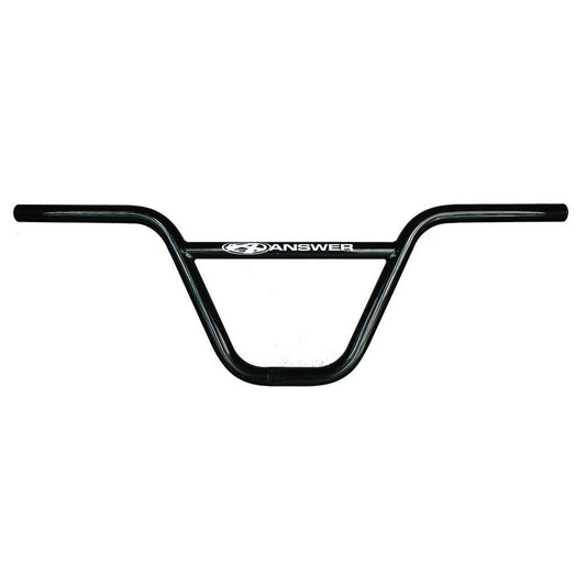 AnswerBMX Pro Flat CrMo BMX Bars (22.2) 8" Black