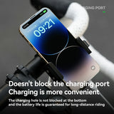 Aluminum Anti-Shake Cell Bike Phone Holder, Motorcycle Phone Mount for 2.56–3.74"