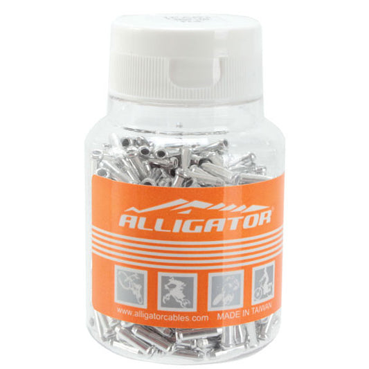 Alligator Brake Cable Tip Silver - 500/Bottle