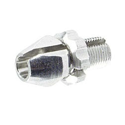 Alligator Barrel Adjuster with Nut (10mm) Silver - 10/Bottle