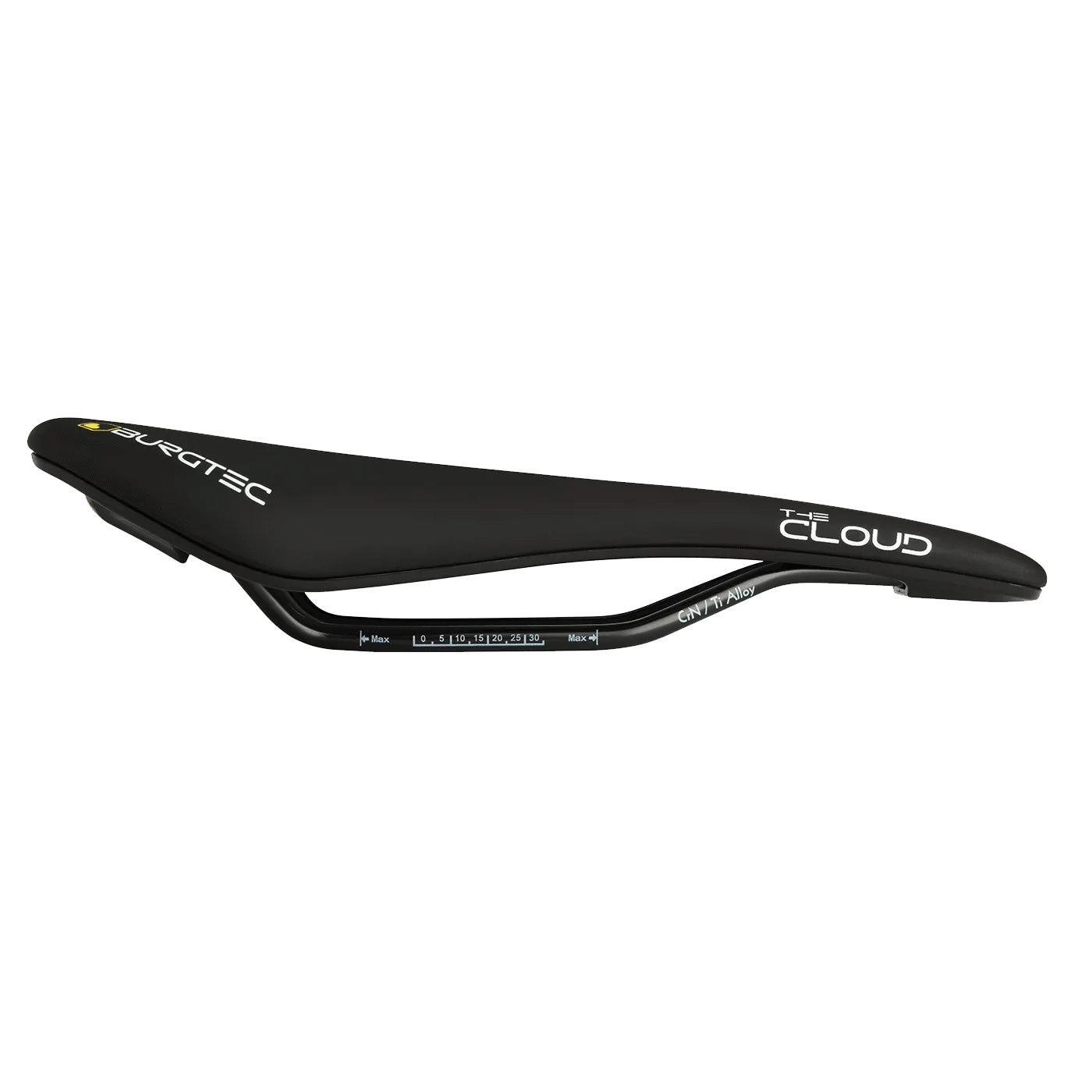 Burgtec The Cloud MK2 Saddle Ti Rail/Carbon Base Black