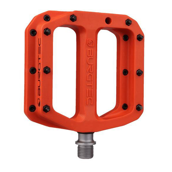 Burgtec MK4 Composite Flat Pedals Iron Bro Orange