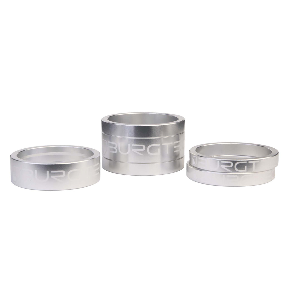 Burgtec Stem Spacer Kit Rhodium Silver 4/Count