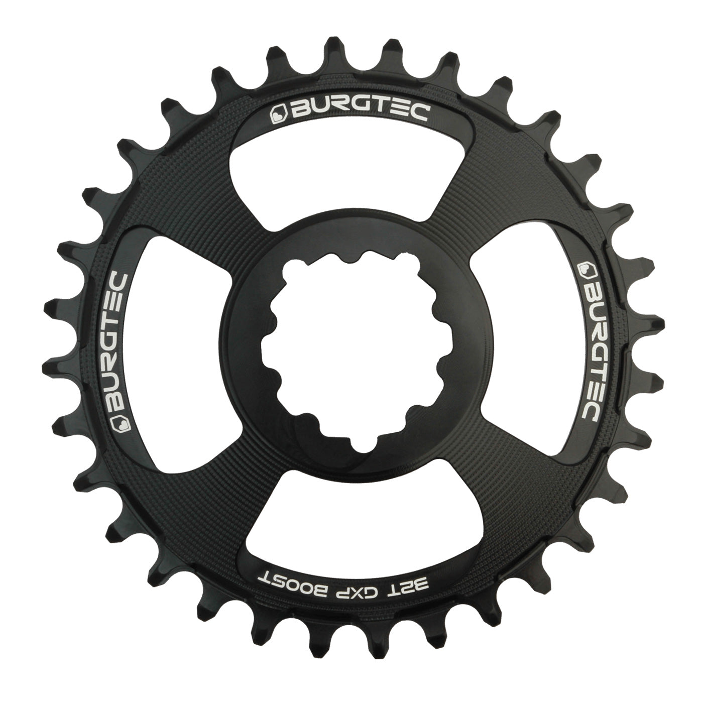 Burgtec GXP Boost 3mm Offset Thick Thin chainring 28T Black