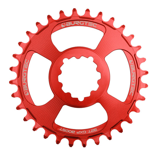 Burgtec GXP Boost 3mm Thick Thin Chainring 32T Race Red