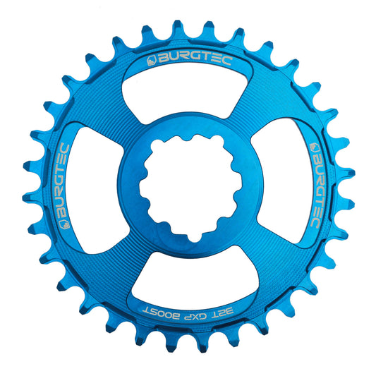 Burgtec GXP Boost 3mm Thick Thin Chainring 30T Deep Blue