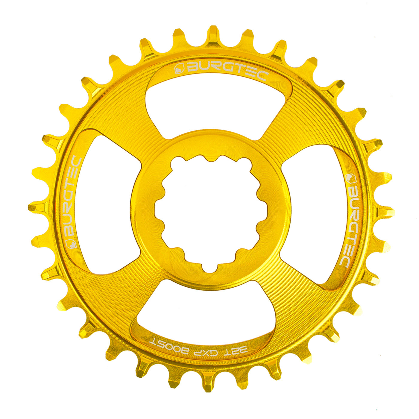 Burgtec GXP Boost 3mm Thick Thin Chainring 30T Bullion Gold