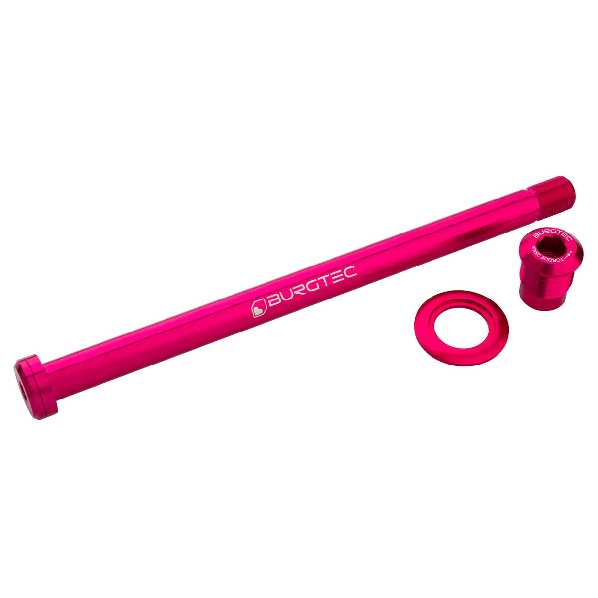 Burgtec Trek 184.5mm Rear Axle Toxic Barbie Pink