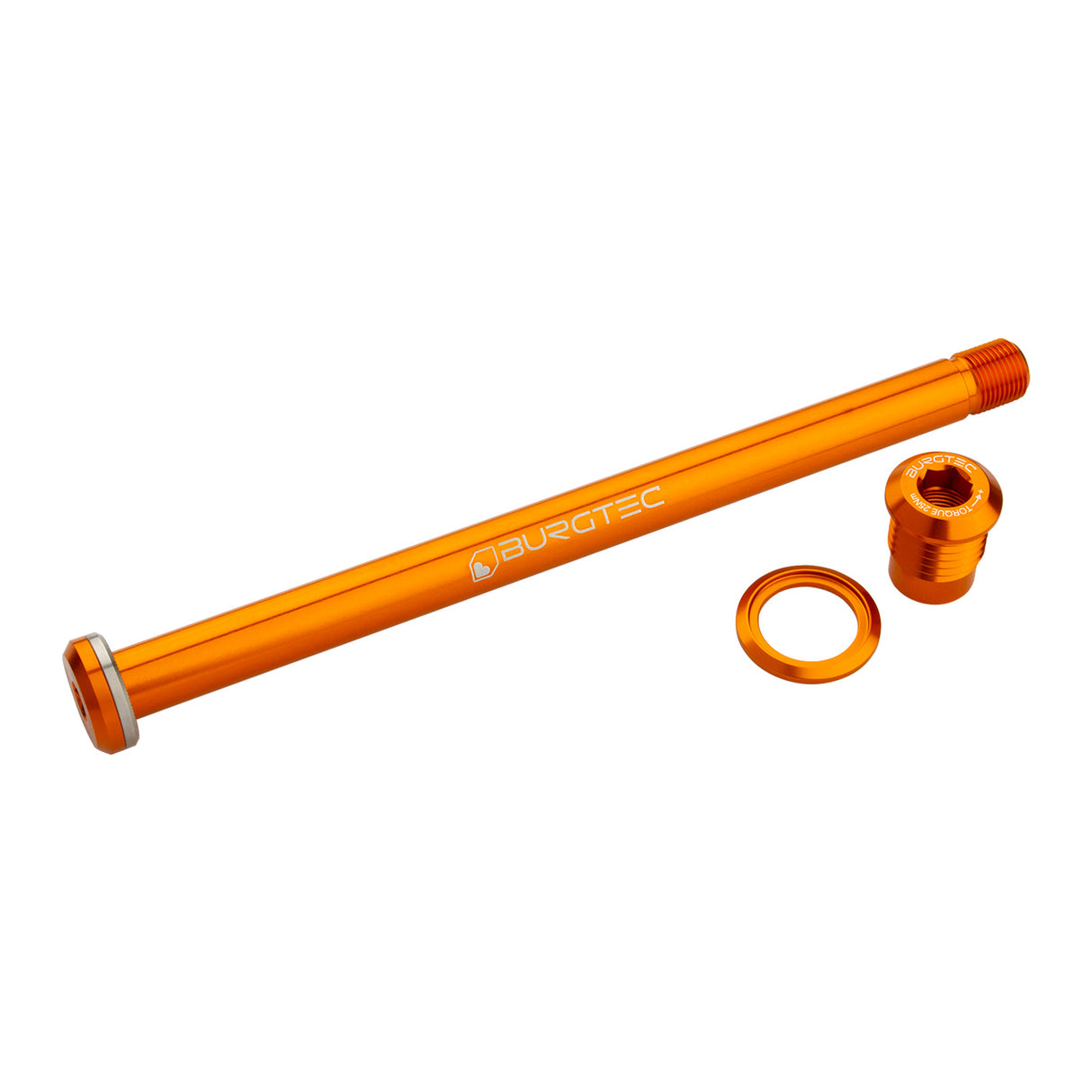 Burgtec Yeti Boost Rear Axle 12x174mm Iron Bro Orange