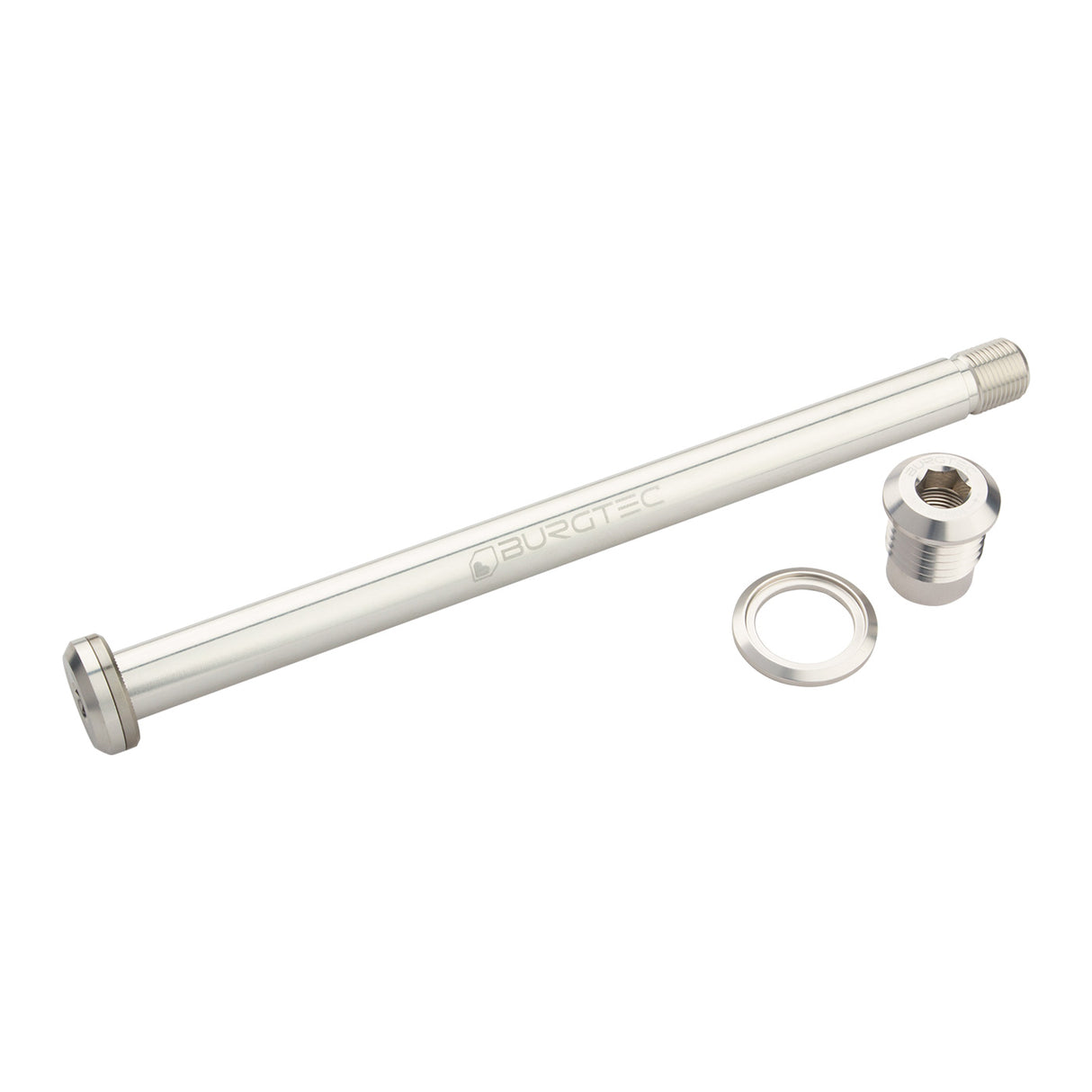 Burgtec Yeti Boost Rear Axle 12x174mm Rhodium Silver