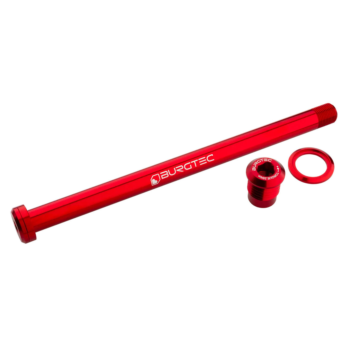Burgtec 180mm x 12mm 1.00mm Pitch Rear Axle Race Red