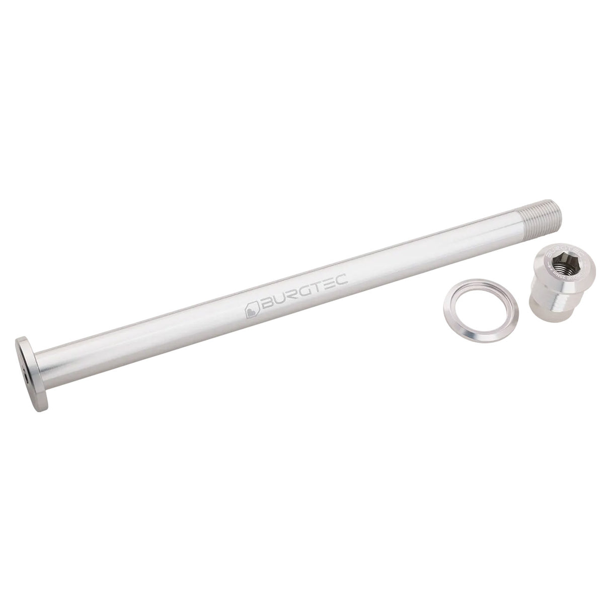 Burgtec Evil 183.5mm UDH Rear Axle Rhodium Silver