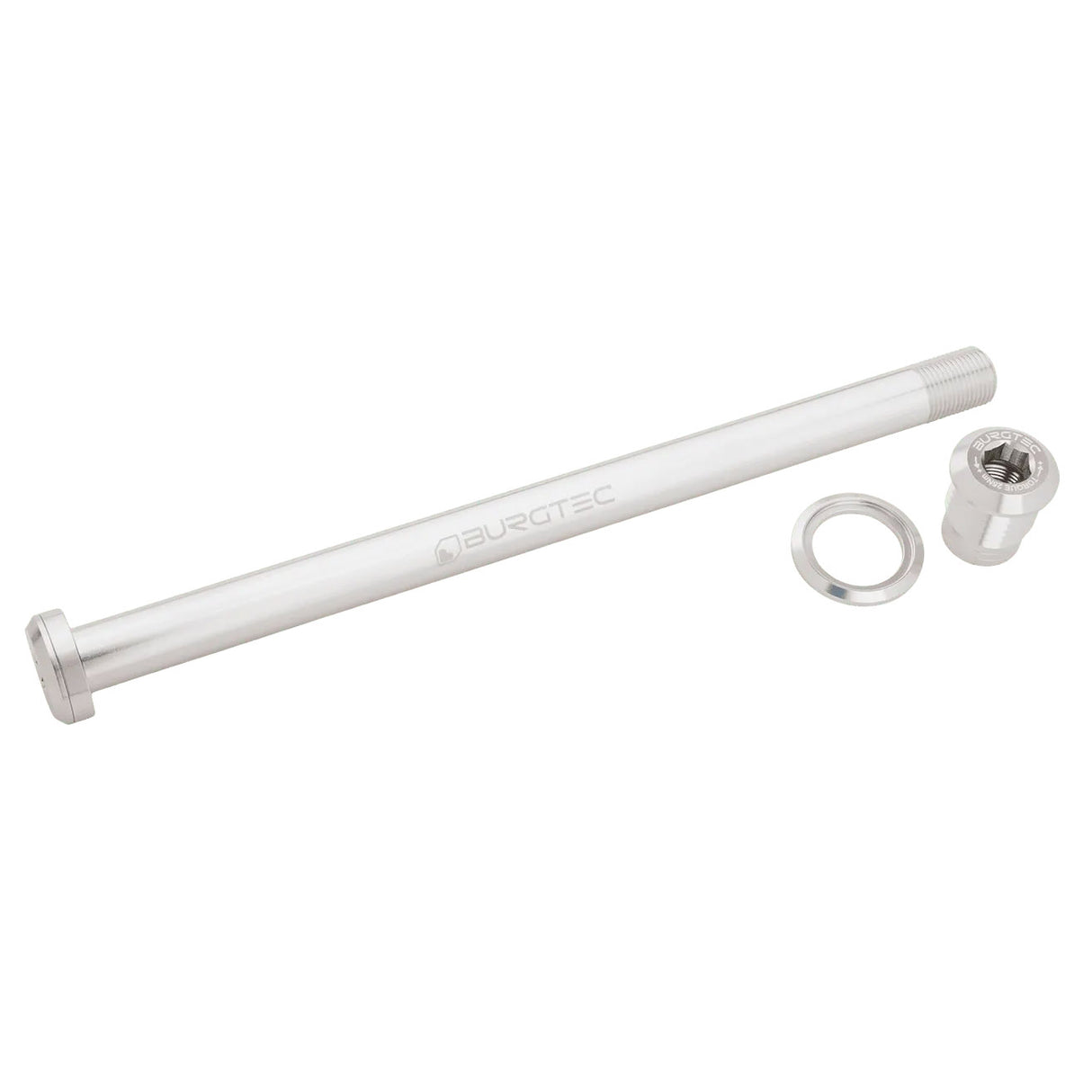Burgtec Pivot 185.3mm UDH Rear Axle Rhodium Silver