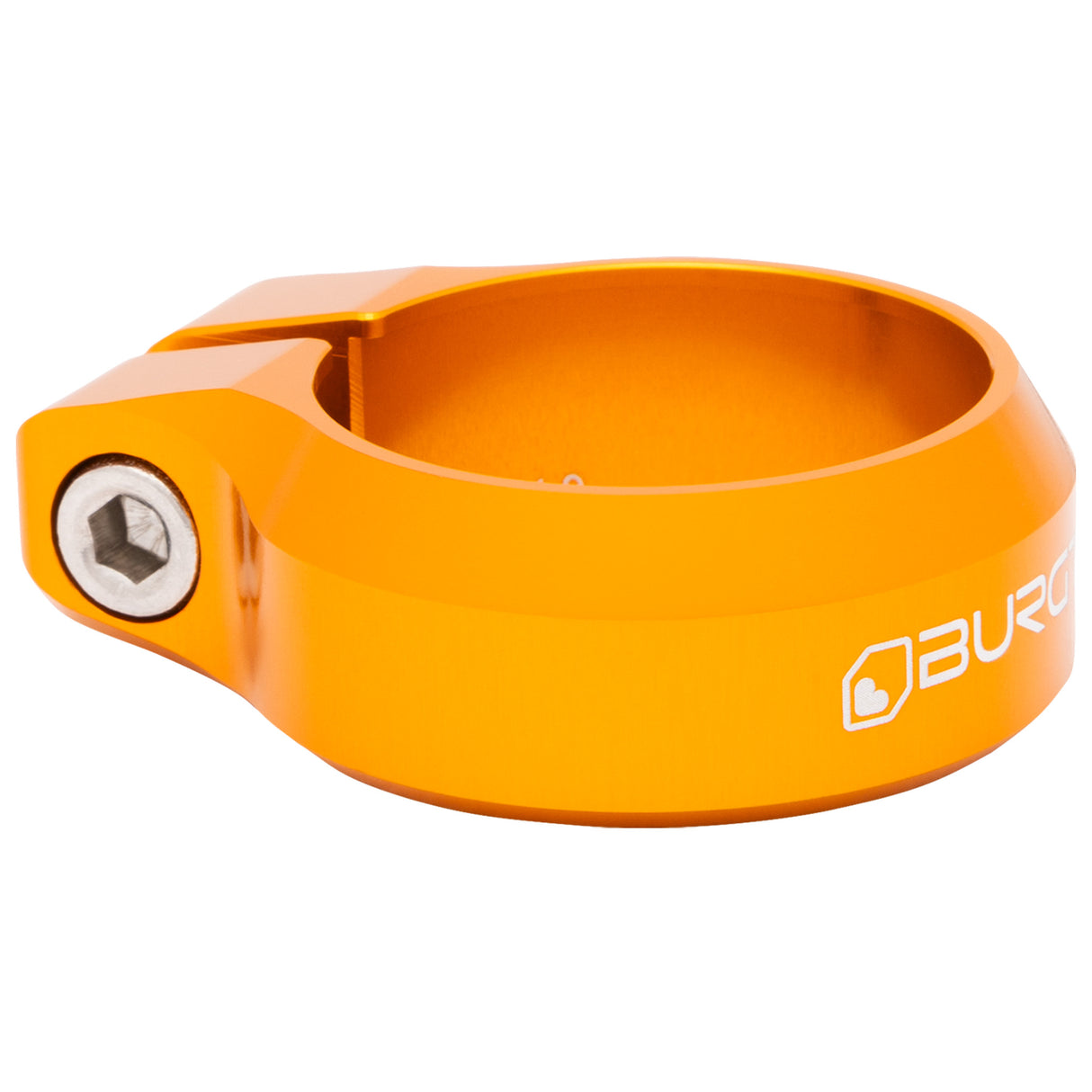 Seat Clamp, 34.9mm, Iron Bro Orange
