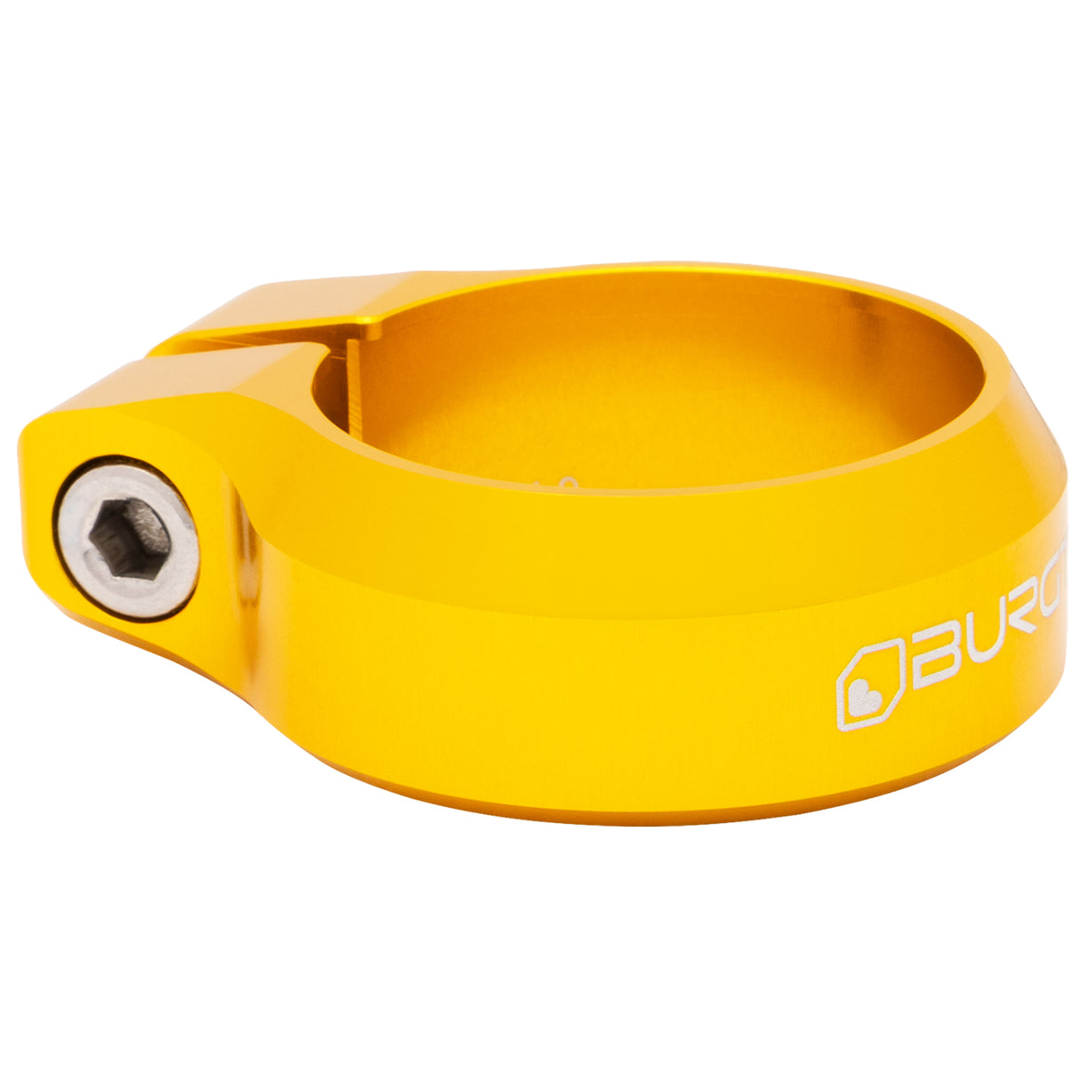 Seat Clamp, 34.9mm, Burgtec Bullion Gold