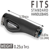 ROCKBROS Bike Handle Grips Ergonomics Design Soft Gel Dual Lock