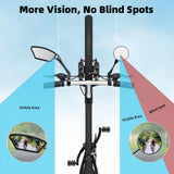 ROCKBROS HD Blast-Resistant Bike Mirror Adjustable Handlebar Mount 21-26mm
