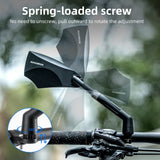 ROCKBROS 360° Adjustable Handlebar Bike Mirror with Anti-Glare Glass
