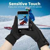 ROCKBROS Winter Cycling Gloves for Men & Women, Fleece Full Finger, Touch Screen Bike Gloves