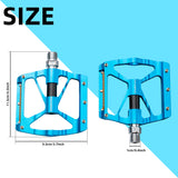 ROCKBROS Mountain Bike Pedals MTB Reflective Pedals CNC Non-Slip Lightweight Aluminum Alloy Bicycle Pedals