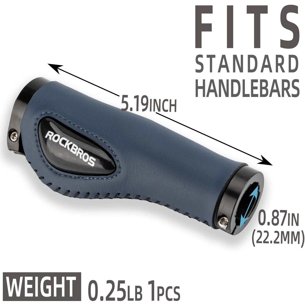 ROCKBROS Bike Handle Grips Ergonomics Design Soft Gel Dual Lock