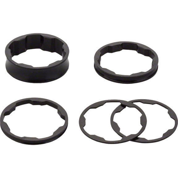 BoxTwo Stem Spacer Kit, 1-1/8" - Black