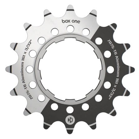 Box One 3/32" CNC AL 7075 Cog, Black - 16t
