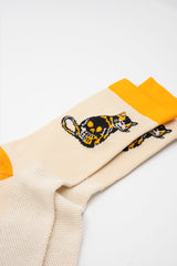 Calico Skully Socks by Jake Tong