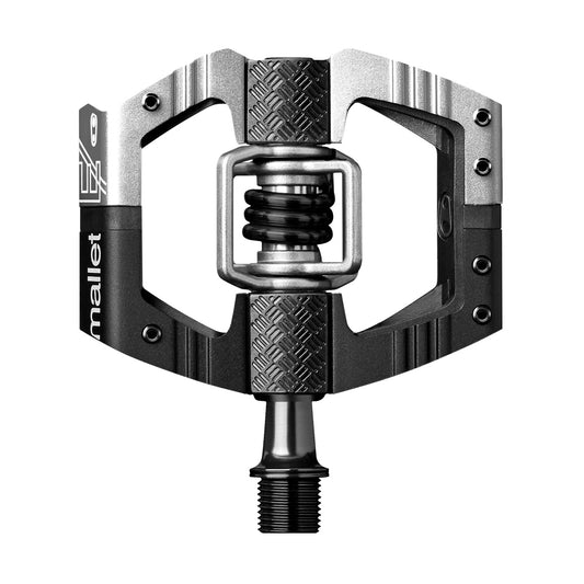 Crankbrothers Mallet Enduro Pedals - Dual Sided Clipless Platform Aluminum 9/16" BLK/Silver Long Spindle