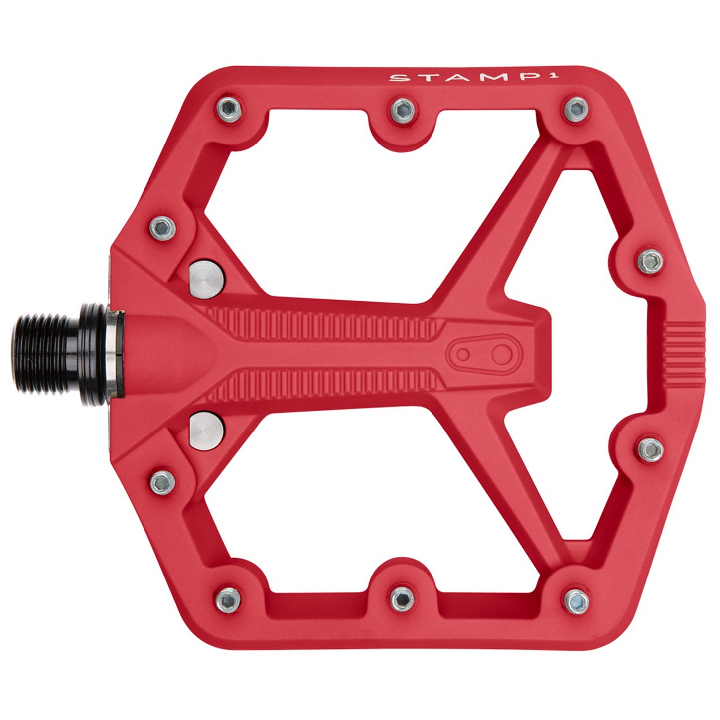 Crankbrothers Stamp 1 Gen 2 Pedals - Platform Composite 9/16" Red Small