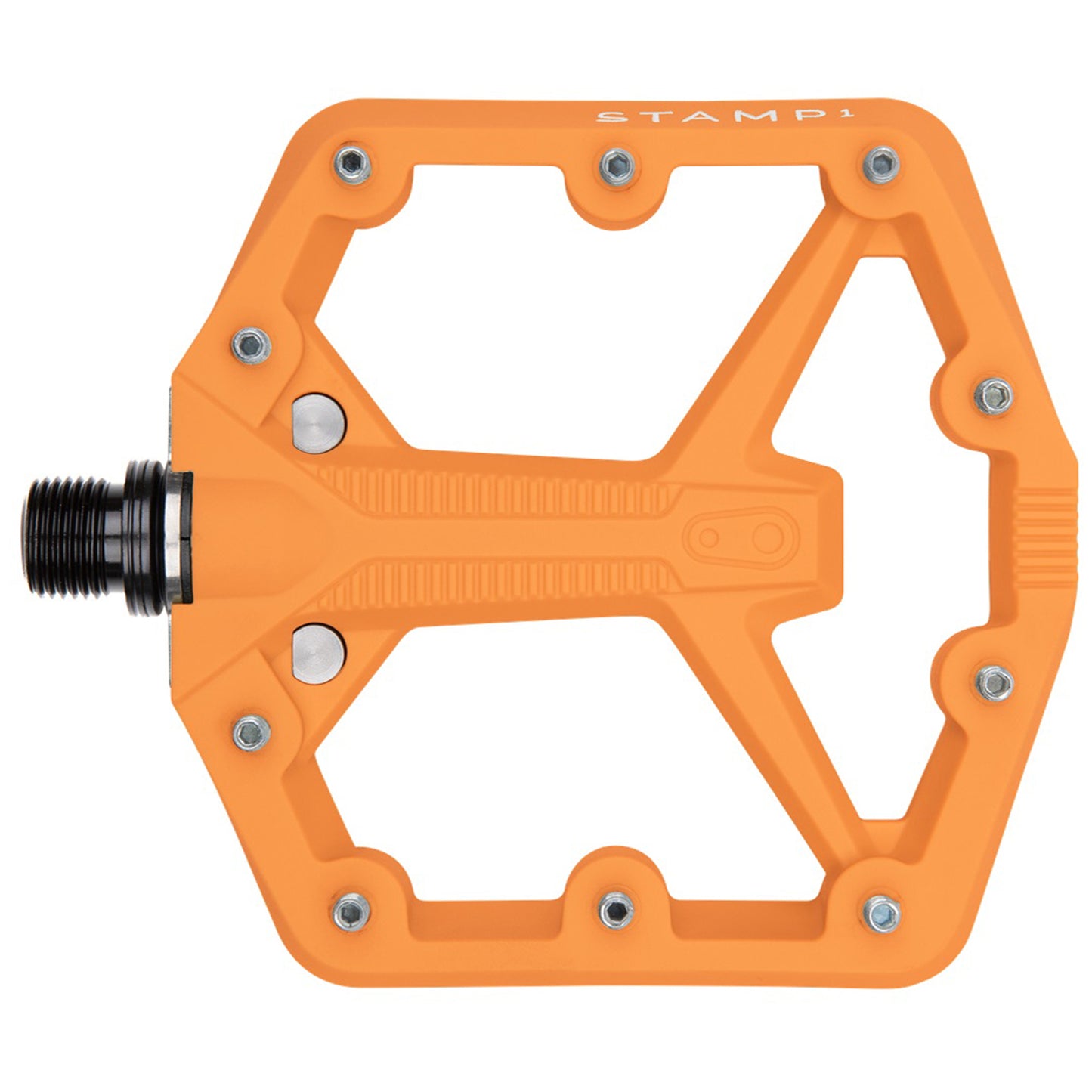 Crankbrothers Stamp 1 Gen 2 Pedals - Platform Composite 9/16" Orange Small