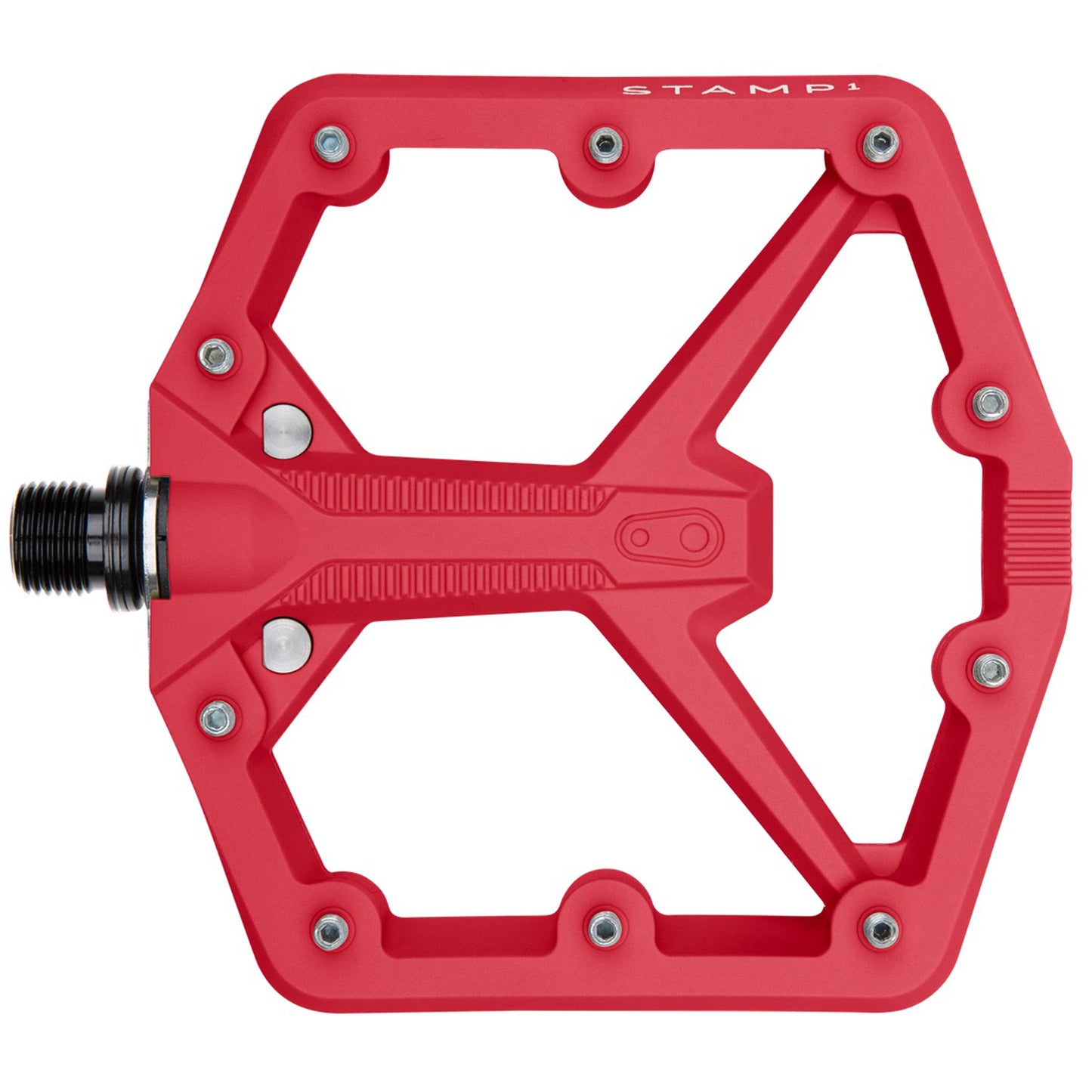 Crankbrothers Stamp 1 Gen 2 Pedals - Platform Composite 9/16" Red Large