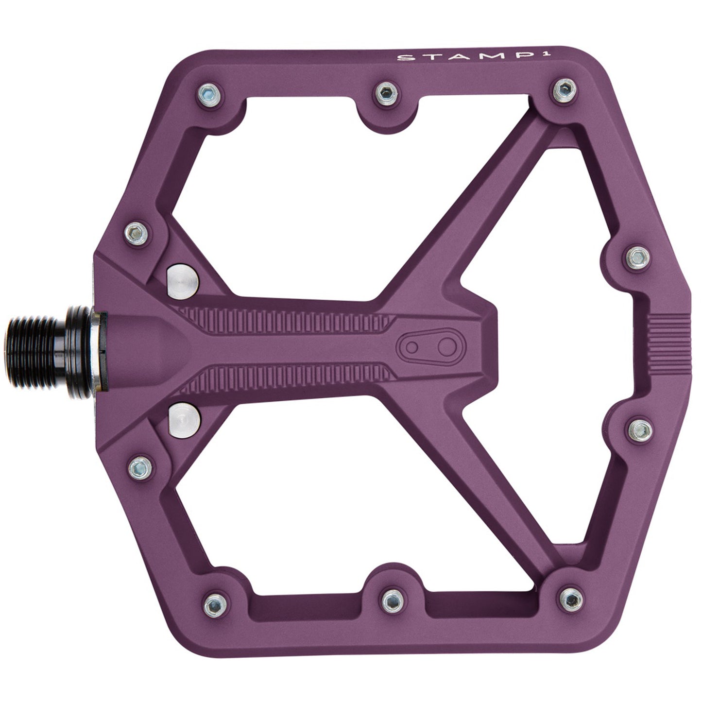 Crankbrothers Stamp 1 Gen 2 Pedals - Platform Composite 9/16" Purple Large